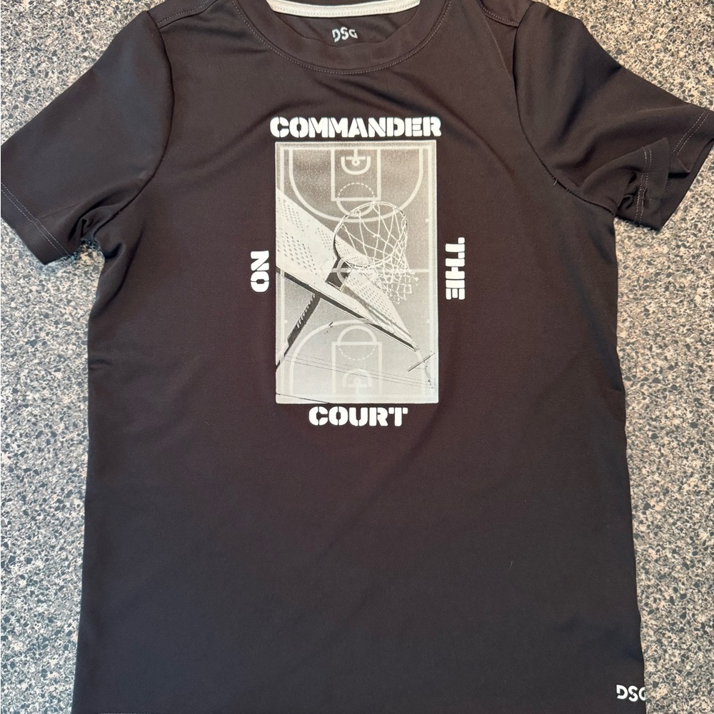 Boys DSG Basketball Tee with Court Graphic